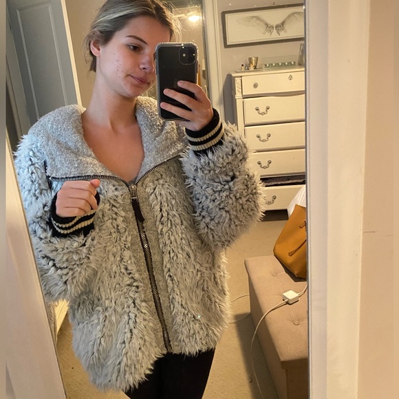 Free People Fluffy Dolman Jacket - Picture 3 of 6